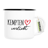 Emaille Tasse Kempten (Allgäu) verliebt 300ml...