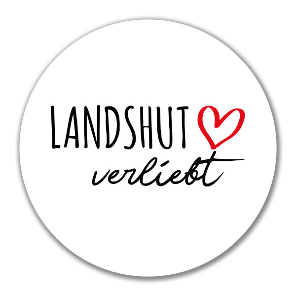 Aufkleber Landshut verliebt 10cm Sticker