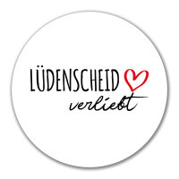 Aufkleber Lüdenscheid verliebt 10cm Sticker