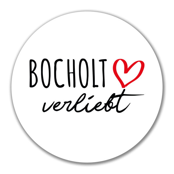 Aufkleber Bocholt verliebt 10cm Sticker