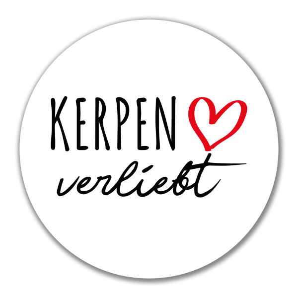 Aufkleber Kerpen verliebt 10cm Sticker