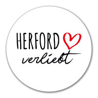 Aufkleber Herford verliebt 10cm Sticker