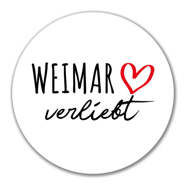Aufkleber Weimar verliebt 10cm Sticker