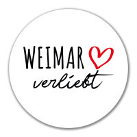 Aufkleber Weimar verliebt 10cm Sticker