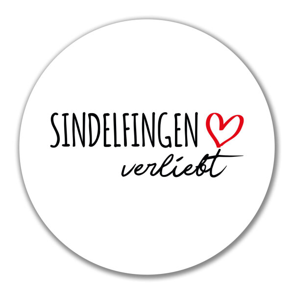 Aufkleber Sindelfingen verliebt 10cm Sticker