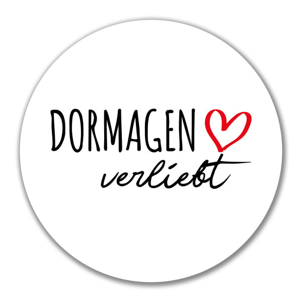 Aufkleber Dormagen verliebt 10cm Sticker