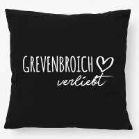 Kissen Grevenbroich verliebt 40x40cm