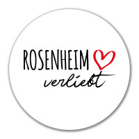 Aufkleber Rosenheim verliebt 10cm Sticker