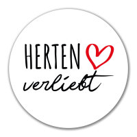 Aufkleber Herten verliebt 10cm Sticker