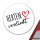 Aufkleber Herten verliebt 10cm Sticker