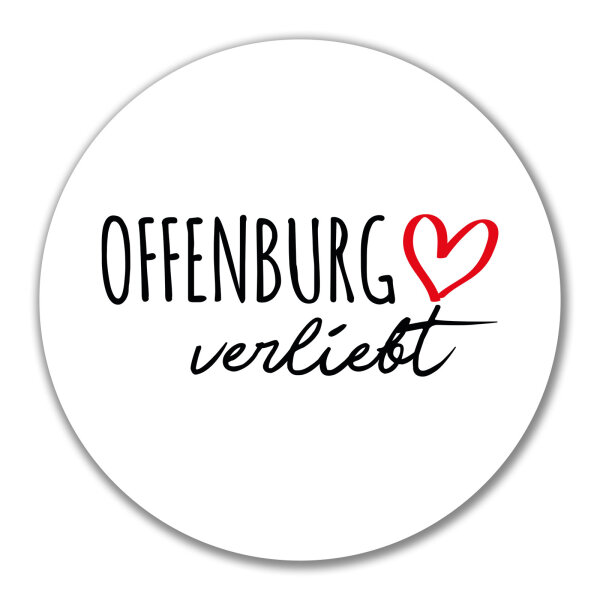 Aufkleber Offenburg verliebt 10cm Sticker