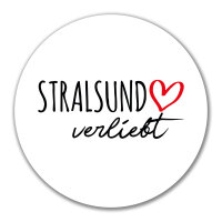 Aufkleber Stralsund verliebt 10cm Sticker