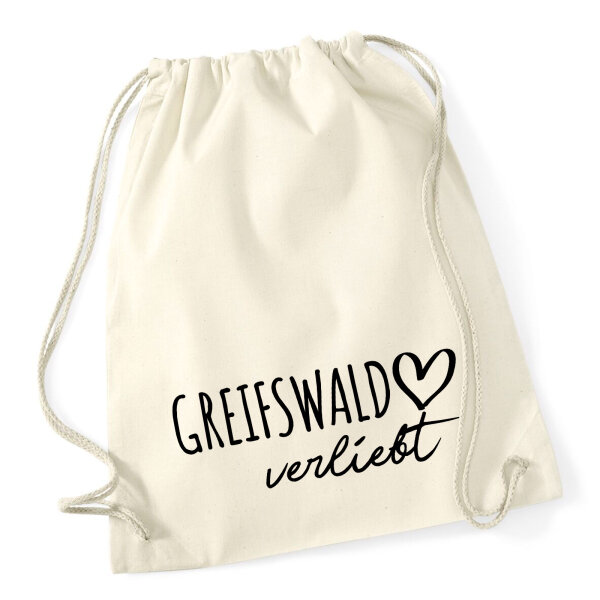 Turnbeutel Greifswald verliebt 12 Liter