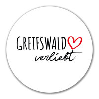 Aufkleber Greifswald verliebt 10cm Sticker