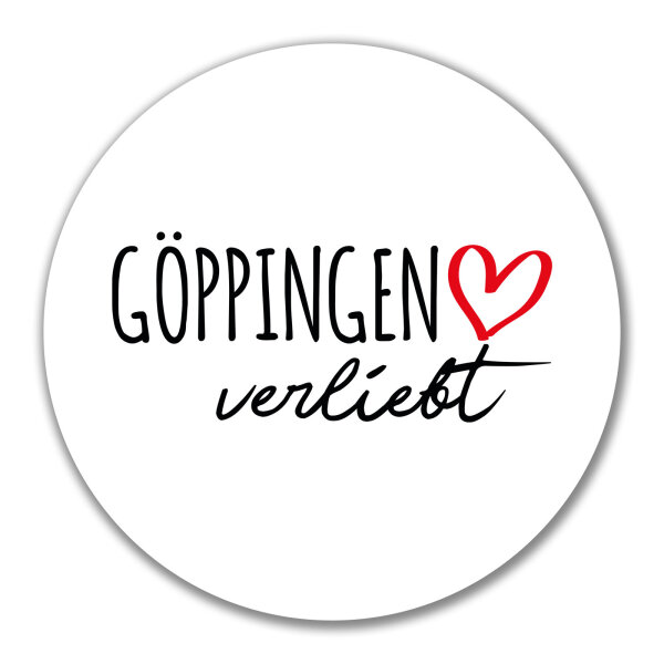 Aufkleber Göppingen verliebt 10cm Sticker