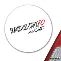 Aufkleber Frankfurt (Oder) verliebt 10cm Sticker