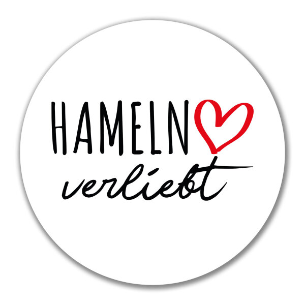 Aufkleber Hameln verliebt 10cm Sticker
