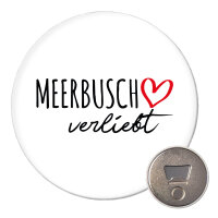 Magnet Meerbusch verliebt 59mm Kühlschrankmagnet...