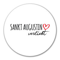 Aufkleber Sankt Augustin verliebt 10cm Sticker