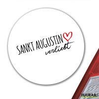 Aufkleber Sankt Augustin verliebt 10cm Sticker