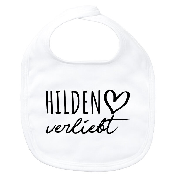 Baby Lätzchen Hilden verliebt Klettverschluss