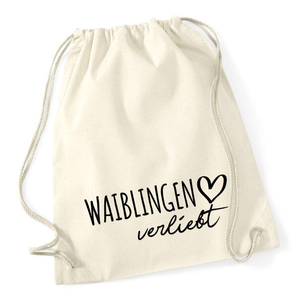 Turnbeutel Waiblingen verliebt 12 Liter