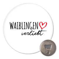 Magnet Waiblingen verliebt 59mm K&uuml;hlschrankmagnet
