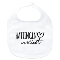 Baby Lätzchen Hattingen verliebt Klettverschluss