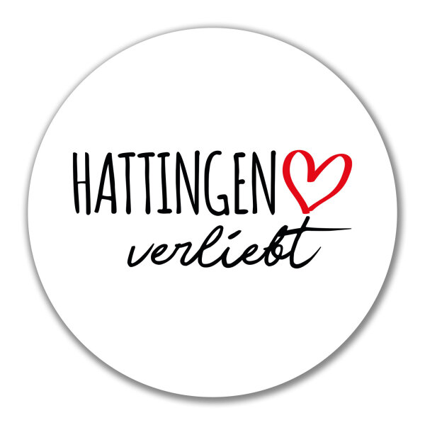 Aufkleber Hattingen verliebt 10cm Sticker
