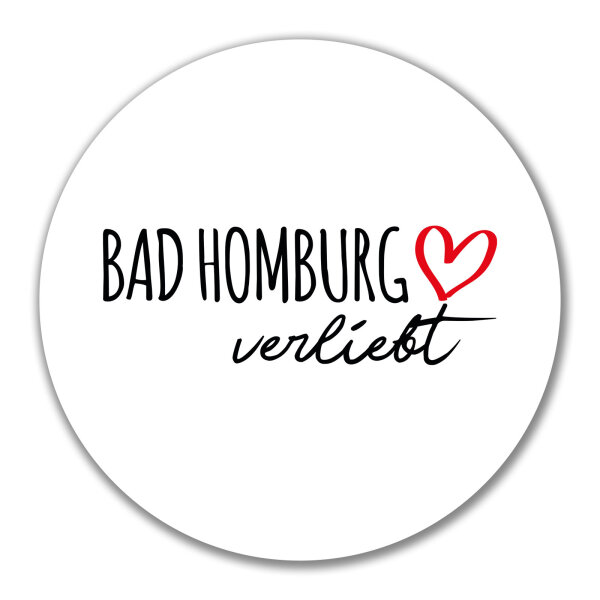 Aufkleber Bad Homburg vor der Höhe verliebt 10cm Sticker