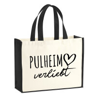 Jutetasche Pulheim verliebt 21 Liter Black