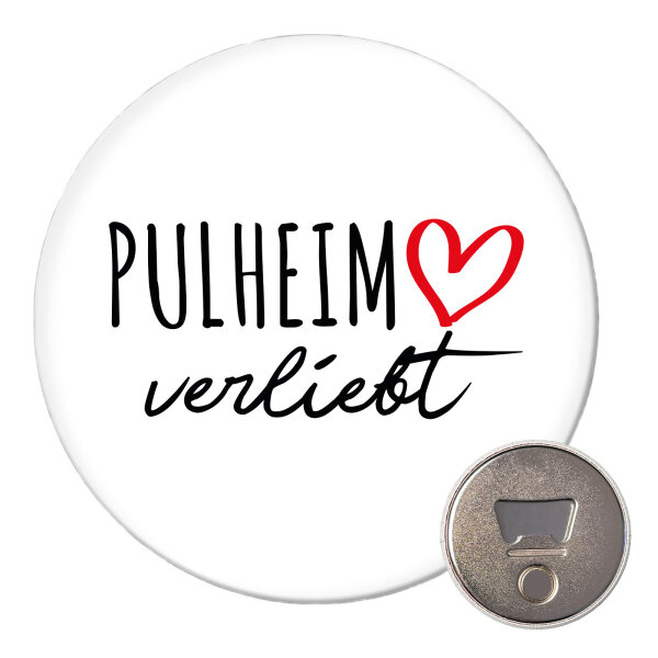Magnet Pulheim verliebt 59mm Kühlschrankmagnet Flaschenöffner
