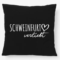 Kissen Schweinfurt verliebt 40x40cm