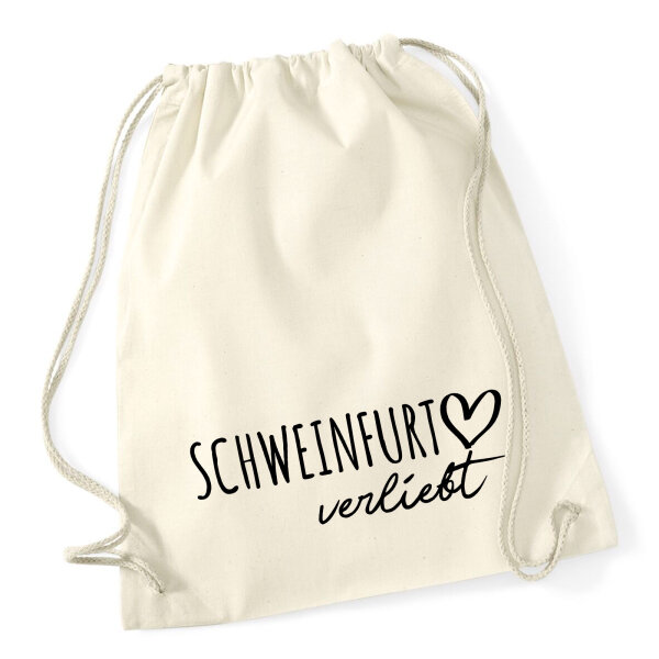 Turnbeutel Schweinfurt verliebt 12 Liter