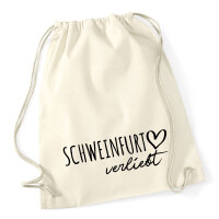Turnbeutel Schweinfurt verliebt 12 Liter