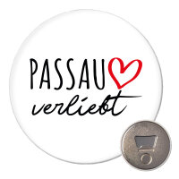 Magnet Passau verliebt 59mm K&uuml;hlschrankmagnet