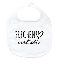 Baby Lätzchen Frechen verliebt Klettverschluss