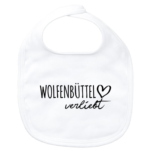 Baby Lätzchen Wolfenbüttel verliebt Klettverschluss