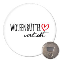 Magnet Wolfenbüttel verliebt 59mm Kühlschrankmagnet Flaschenöffner