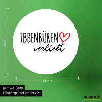 Aufkleber Ibbenbüren verliebt 10cm Sticker