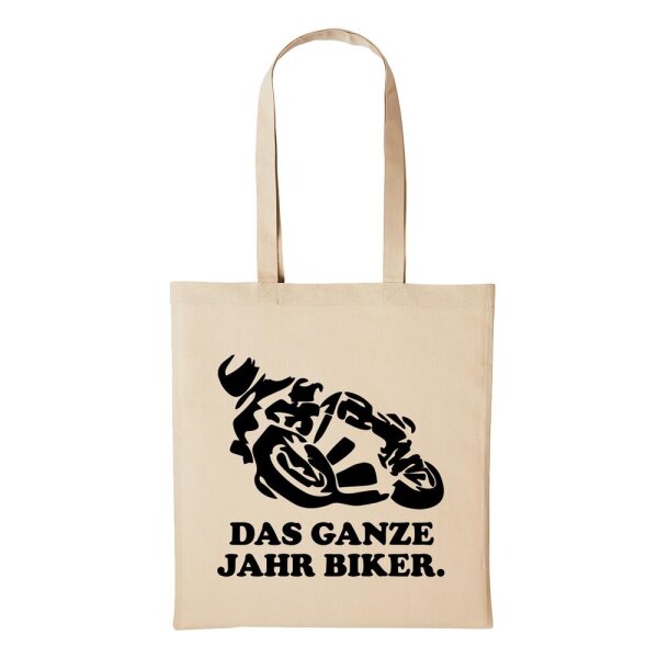 Baumwollbeutel Motorrad Ganze Jahr Natural 10 Liter