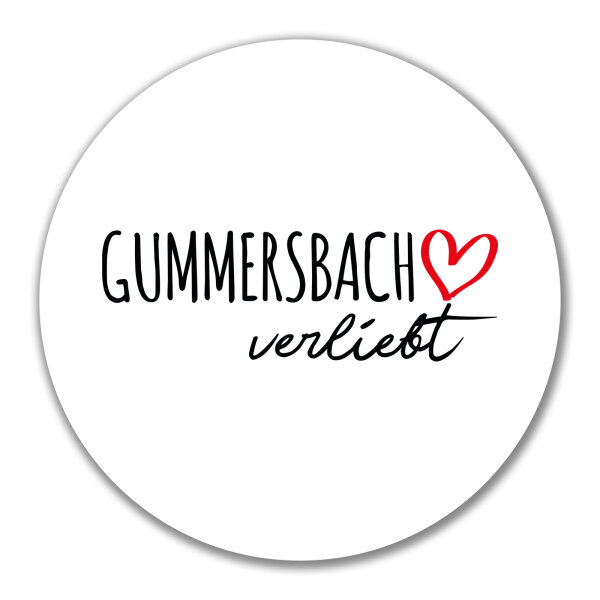 Aufkleber Gummersbach verliebt 10cm Sticker