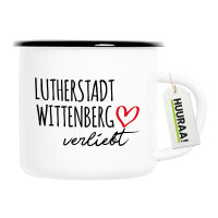 Emaille Tasse Lutherstadt Wittenberg verliebt 300ml...