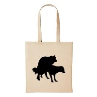 Baumwollbeutel Hunde Paaren Natural 10 Liter