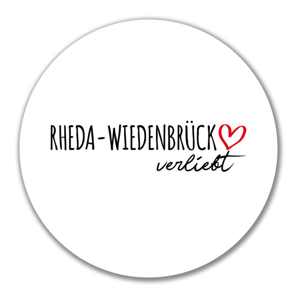 Aufkleber Rheda-Wiedenbrück verliebt 10cm Sticker