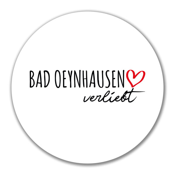 Aufkleber Bad Oeynhausen verliebt 10cm Sticker