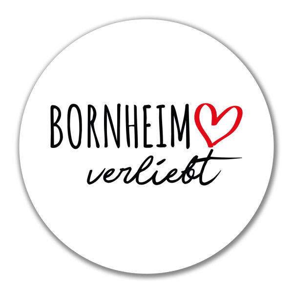 Aufkleber Bornheim verliebt 10cm Sticker
