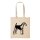 Baumwollbeutel Airedale Terrier Natural 10 Liter