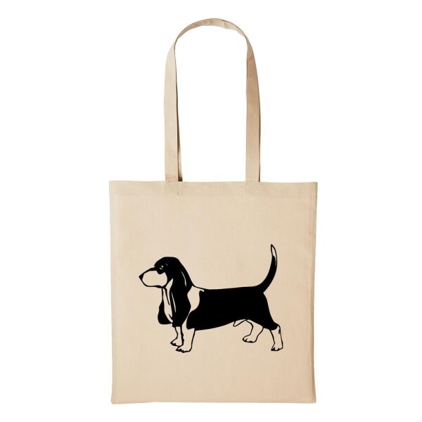 Baumwollbeutel Beagle Natural 10 Liter