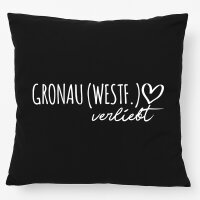 Kissen Gronau (Westf.) verliebt 40x40cm